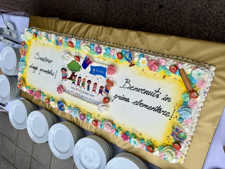 Slastna torta, pogostitev ob vstopu v šolo